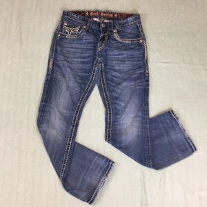 Rock Revival Fabio Boot Cut Embellished Jeans
